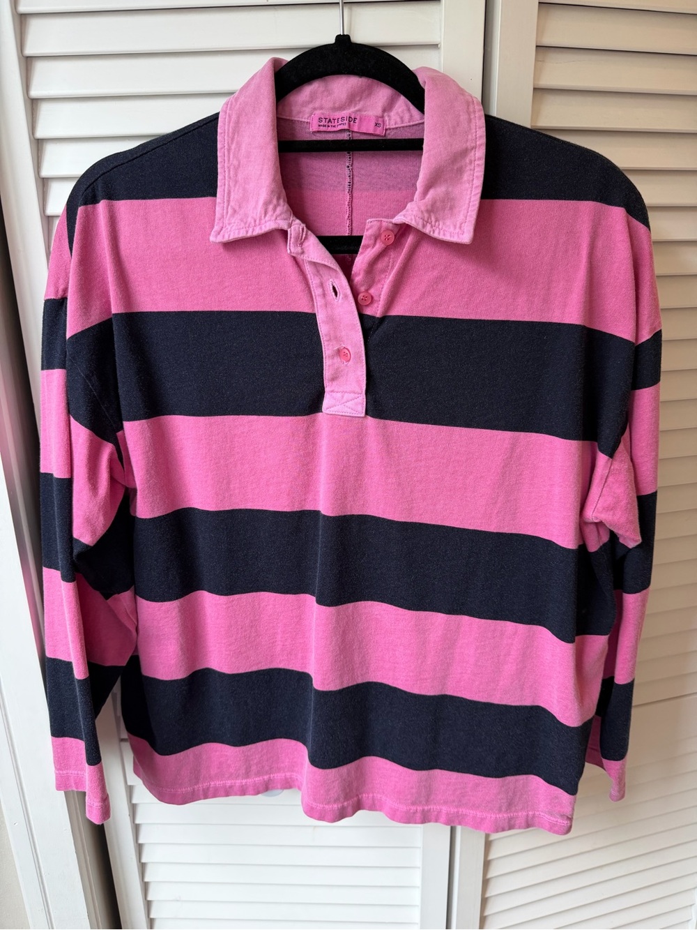 Stateside Rugby Stripe Henley XS